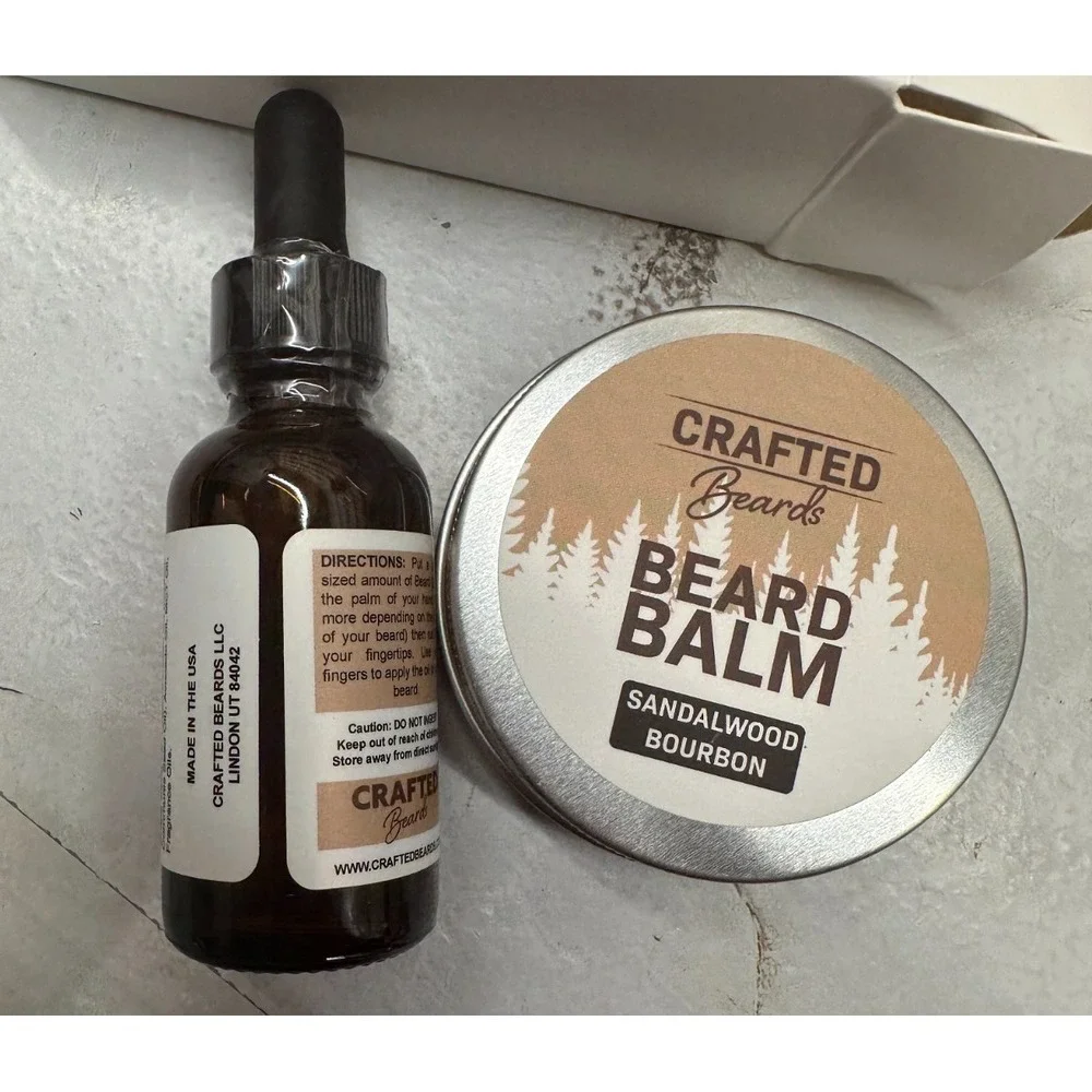 Beard‎ Oil and Balm Sandalwood Bourbon